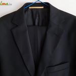 Licona Új 100% gyapjú sötétkék férfi öltöny fotó