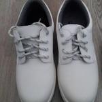 Eladó fehér színű acélbetétes új női cipő 39 es meretű fotó