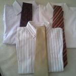 3 db férfi ing + 3 db nyakkendő fotó
