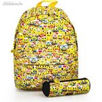 Emoji hátizsák és tolltartó 42 cm fotó