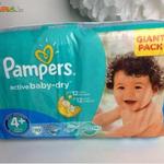 Pampers active baby 4+-os pelenka fotó