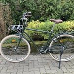 Elops 520-as városi kerékpár, magas vázzal, sötétzöld fotó