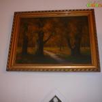 Beregi T. Jelzéssel Erdő belső festmény fotó