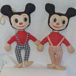 Mickey és Minnie egér retró kitömött játékbabák fotó