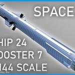 Starship SN24 amp Booster7 // egyéb 3D nyomt. termékek fotó