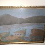 Gulàcsy Lajos -Hajók a hajnali öbölben - gyönyörű antik festmény - 1ft! Nincs minimálár!!! fotó