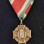 Horthy Legénységi Szolgálati Díszérem kitüntetés, eredeti szalagon 1Ft NMÁ fotó
