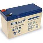 Ultracell ólom akku 12V 7Ah UL7-12 csatlakozó: F1 helyettesíti 12V 7, 2Ah - Kiárusítás! fotó