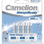 Camelion HR03 Micro AAA AlwaysReady, újratölthető elem 4db/csom. 800mAh fotó