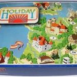 Holiday társasjáték - retró Novoplast játék, 1985. Utazás Európában, vakáció, nyaralás, szabadság. fotó