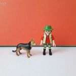 Eredeti Playmobil vadász és kutya állatfigura !! fotó