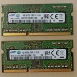 2 x 4 GB DDR3 SODIMM Samsung Laptop memória fotó