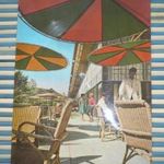 Colorvox képeslap bakelit lemezjátszón lejátszható Tihany Motel Vámosi János régi hangos képeslap fotó