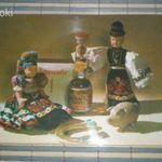 Képeslap bakelit lemezjátszón lejátszható Búék Boros Jolán régi hangos képeslap Colorvox fotó