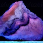 Világító UV ásvány - Sávos kalcit, manganokalcit, hegyikristály ásvány (820.) fotó