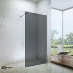 Mexen Walk-in zuhanyfal - füstüveg - króm profil - 90 cm (850-090-000-01-40) fotó