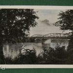 Képeslap, Körmend, Rába híd, részlet látkép fotó