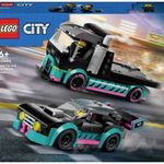LEGO? CITY 60406 Autószállító versenyautókkal fotó
