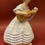 Herendi porcelán figura - " A kék ruhás Déryné gitározó alakja " / Hibátlan, jelzett, I. osztály... fotó