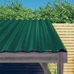 36 db zöld porszórt acél tetőpanel 60x36 cm fotó