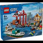 LEGO? City 60422 Tengerparti kikötő teherszállító hajóval fotó