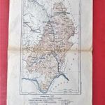 1920 A régi Szörénység térképe, 1: 400.000, Bp., Magyar Földrajzi Intézet fotó