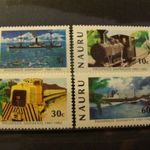 Nauru használatlan sor 1982 2**-2* Hajók, Mozdonyok fotó