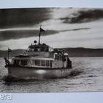 Üdvözlet a Balatonról, hajó, 1959. Siófok motoros fotó