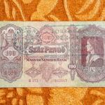 1930 -as ropogós 100 pengő "FORRADALMI PÉNZKIÁLLÍTÁS" felülbélyegzett bankó (L1763) fotó