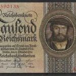 1924. Németország , 1000 Reichsmark bankjegy fotó