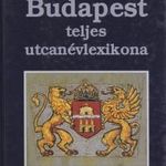 BUDAPEST TELJES UTCANÉVLEXIKONA fotó
