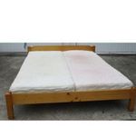 Fenyő ágy franciaágy matraccal 160x200cm fotó