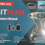 Hitman HT-IWS-725L aksis ütvecsavarozó+szett 725 Nm, 62 V, fotó