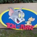 Habosított papír alapú Tom és Jerry reklám tábla poszter 65x115 cm EZ ÚJ BONTATALAN ! fotó