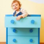 Baby kék fényes bútorfólia öntapadós tapéta 45cmx15m fotó