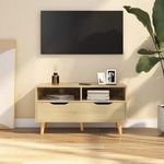 Sonoma-tölgyszínű forgácslap tv-szekrény 90 x 40 x 48, 5 cm fotó