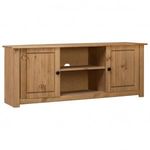 282670 tv cabinet 120x40x50 cm solid pine wood panama range fotó