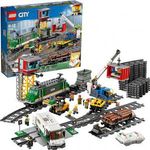 Lego City Tehervonat távirányítós vonat vasút daru játék Bluetooth távvezérlés ajándékötlet 60198 ÚJ fotó