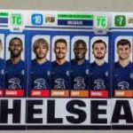 Chelsea Line Up Eleven három focis kártya Panini Top Class 2022 fotó