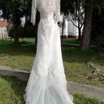 Új! Tört fehér-platina menyasszonyi ruha fotó