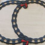 Lego Duplo sín csomag lego duplo vonatpályához 2 db váltóval (17 db szürke sín, 2 db szürke váltó) fotó
