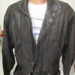 Minőségi ALAIN GABAI XL-XXL-s béléses, bőr dzseki, kabá fotó
