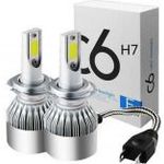 C6 LED autó fényszóró izzó pár H7 foglalattal - hidegfehér fotó