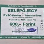 1996 Népstadion NB1 nézőrekord! BVSC-Dreher - FTC bajnoki döntő meccs belépőjegy, Fradi bajnokavató fotó