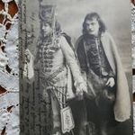 JÁNOS VITÉZ FEDÁK SÁRI ZSAZSA PRIMADONNA + BAGÓ PAPP MISKA EREDETI FOTÓ LAP 1904 STRELISKY FOTÓ fotó