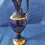 Kobalt kék ritka csehszlovák váza kancsó fotó