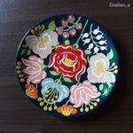 Kispest Gránit virágmintás tányér fotó