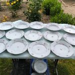 Zsolnay porcelán apró virágos tányér 8 lapos 5 mély pótlásra eladó! fotó