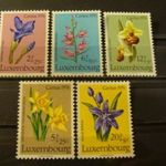 Luxembourg postatiszta** sor 1976 Virágok fotó