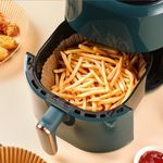 Air fryer sütőpapír, sütőpapír forrólevegős sütőbe kör alakú 16 cm 50 db fotó